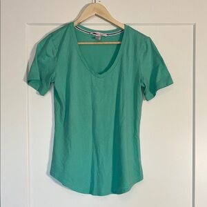 Victoria's Secret Teal V Neck Tee